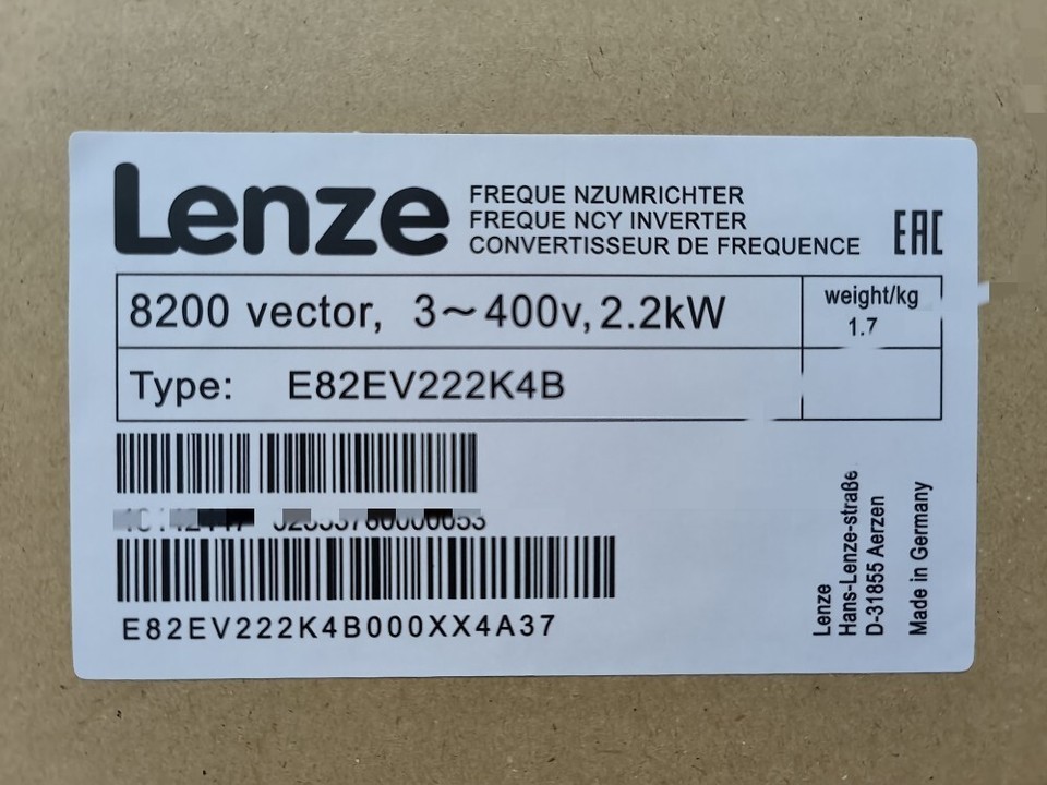 E82EV222K4B  NEW LENZE E82EV222_4B Frequency Converter E82EV222-4B
