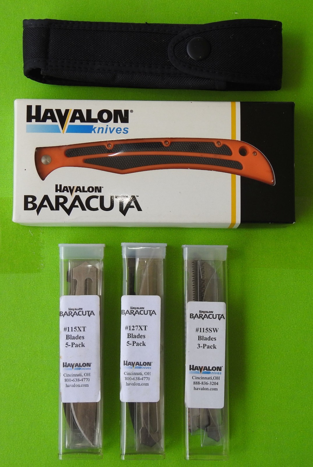 SAVE! NEW Havalon Baracuta-Blaze Replaceable Blade Filet Knife with EXTRA BLADES