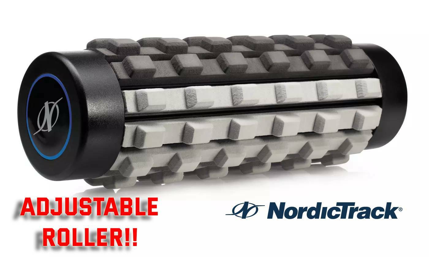 NordicTrack Dual Density Adjustable Foam Roller 15in. Deep Tissue Therapy - SALE