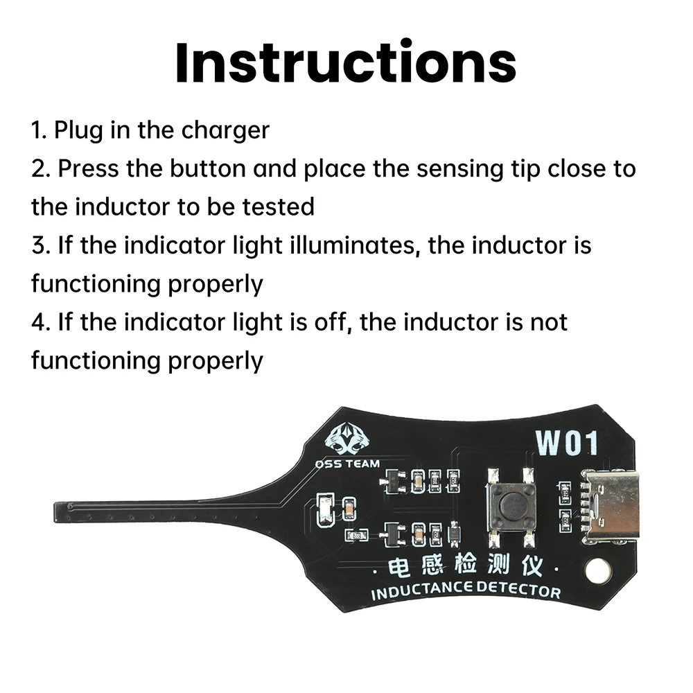 Universal Inductance Tester W01 Inductor Detectors With Compactly Construction