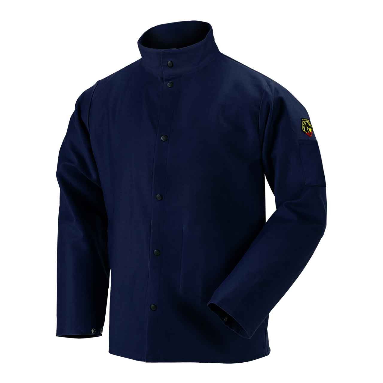 Black Stallion FN9-30C TruGuard 200 FR Cotton Welding Jacket Navy X-Large