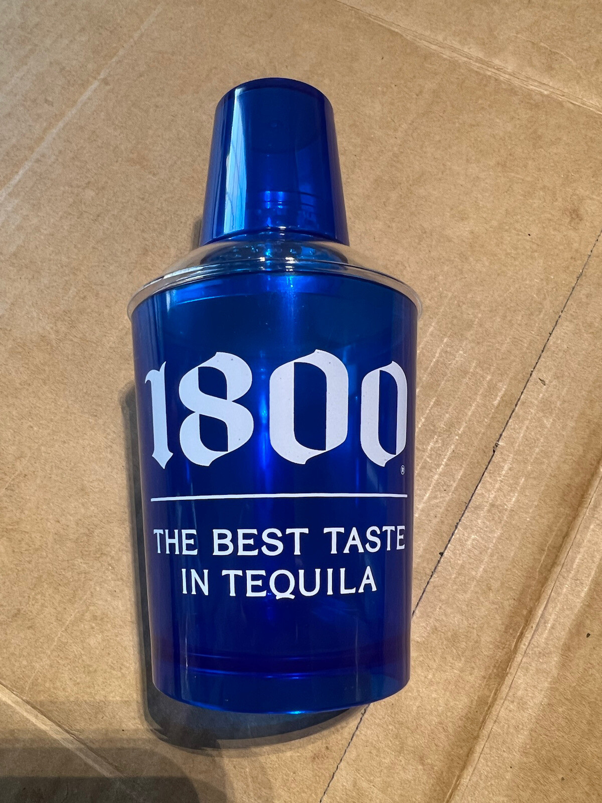 Sets Of 2, 1800 Tequila Plastic Cocktail Shakers, 3 Piece Personal Mixers- New!
