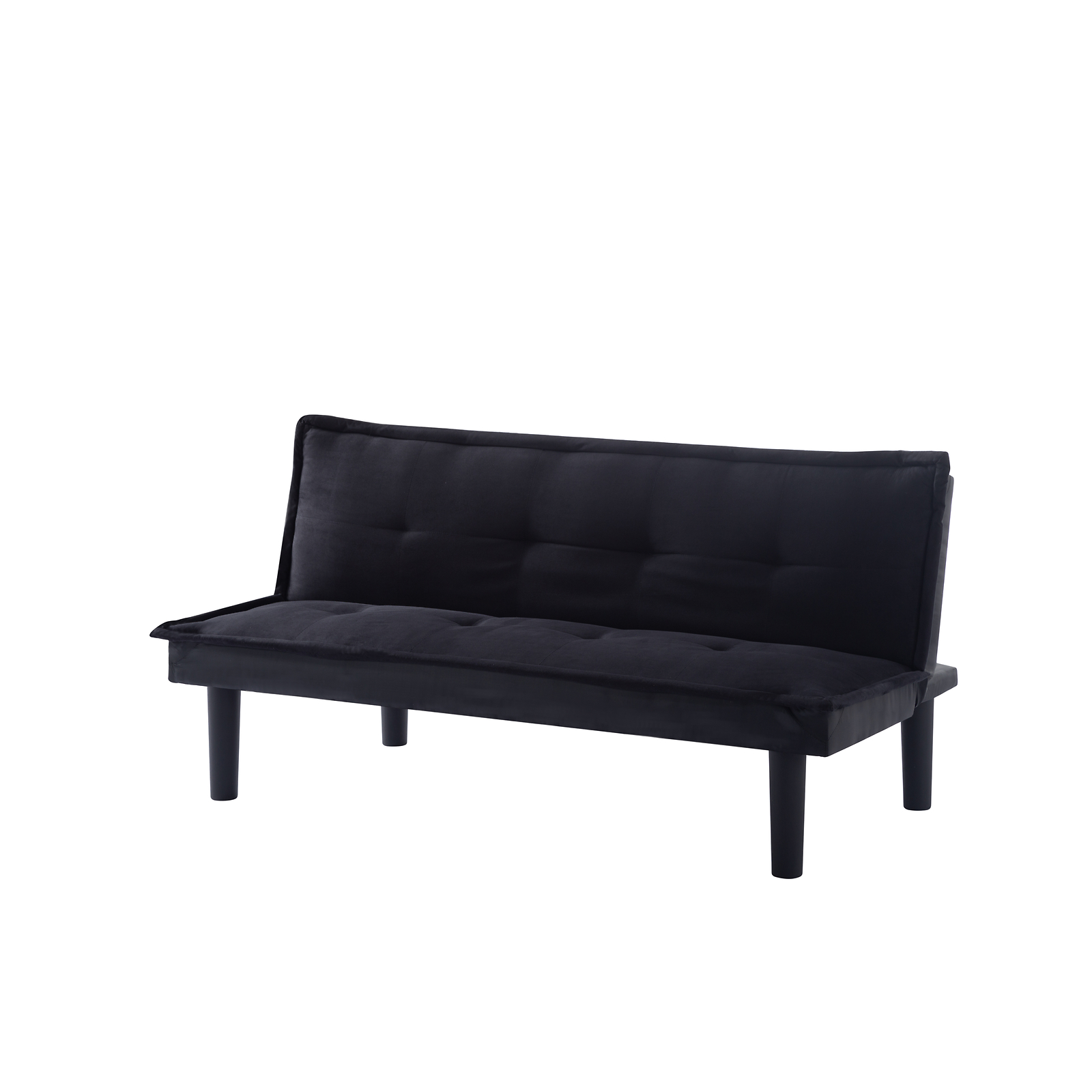 63in Adjustable Futon Sofa Bed Faux Suede Upholstered Modern Sleeper Couch Futon