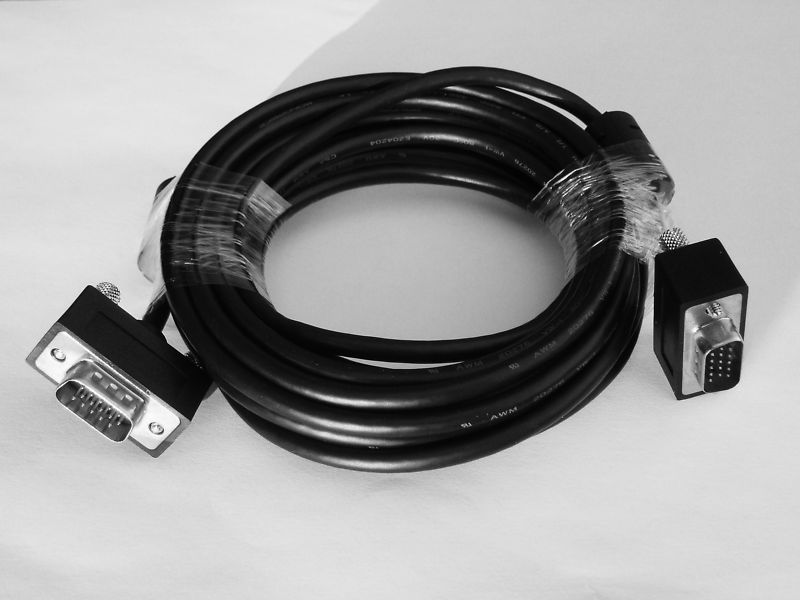 15FT VGA SVGA MALE/MALE MONITOR COMPUTER CABLE CORD
