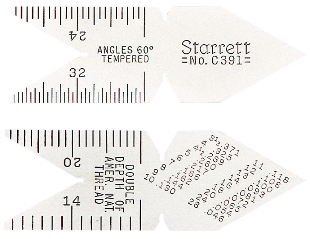 Starrett No. Series Center Gage