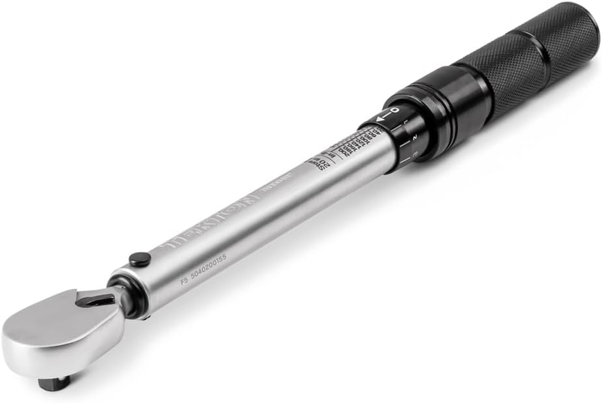 1/4 Inch Drive 90-Tooth Dual-Direction Micrometer Torque Wrench (20-200 In-Lb) |