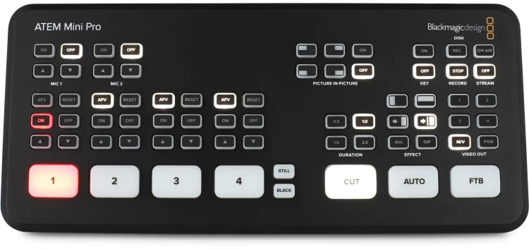 Blackmagic Design ATEM Mini Pro HDMI Video Production Studio with Livestreaming