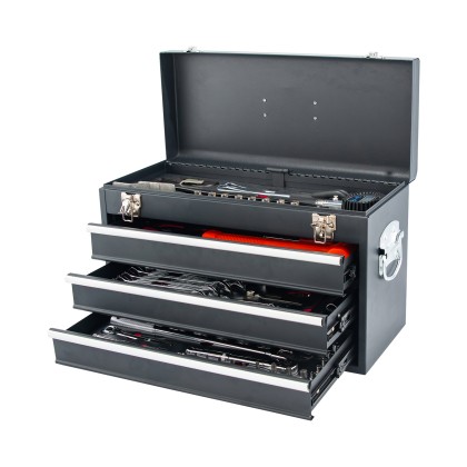 Bikemaster 3 Drawer Toolbox With 129 Piece Tool Set 510002