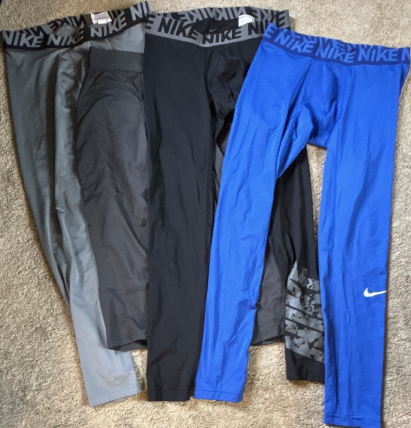 Set of 4: Nike & Reebok Men's Compression