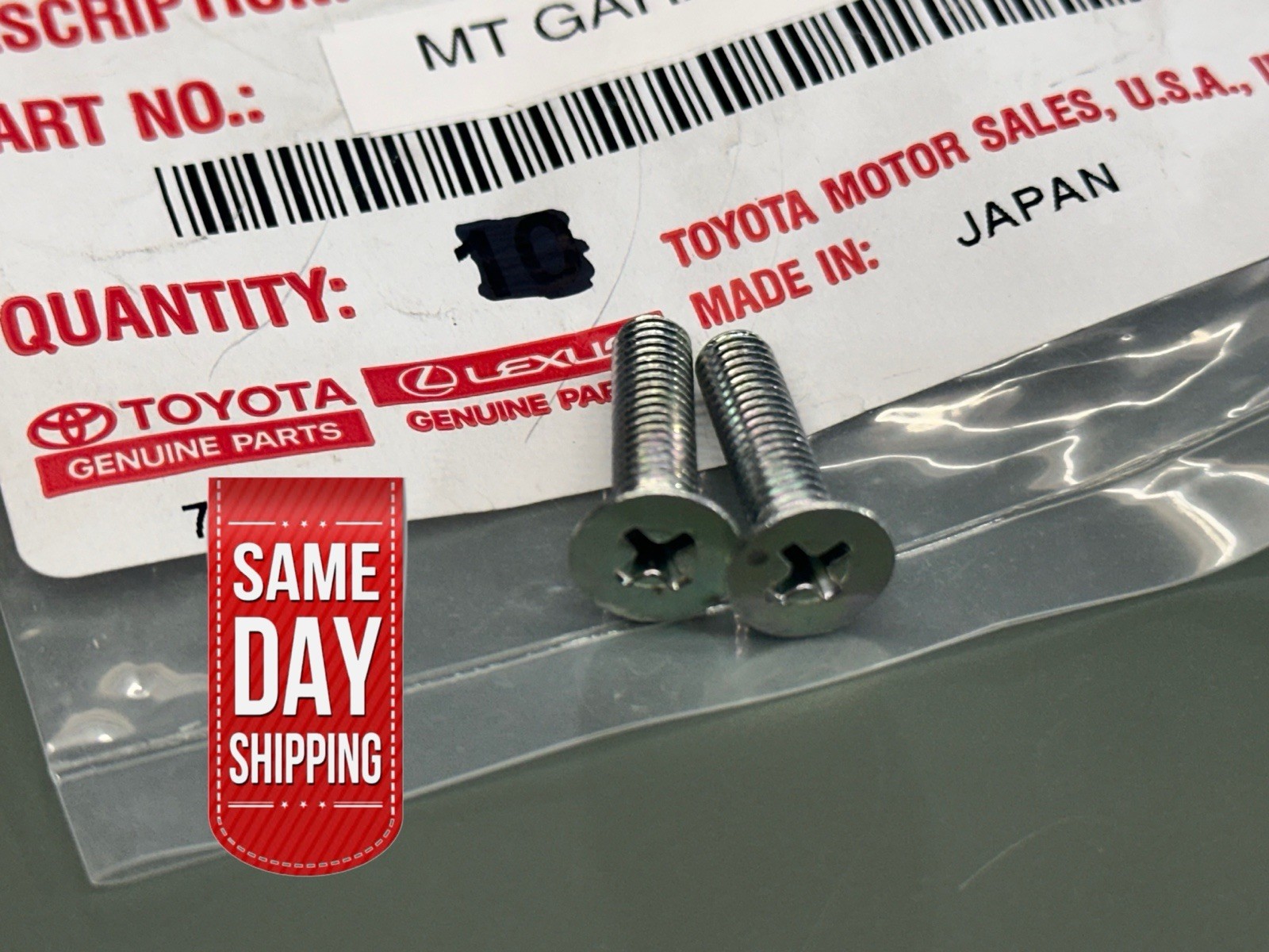 14-24 TOYOTA HIGHLANDER SUNVISOR SUN VISOR SCREWS BOLT TO CAR ROOF CLIP OEM NEW