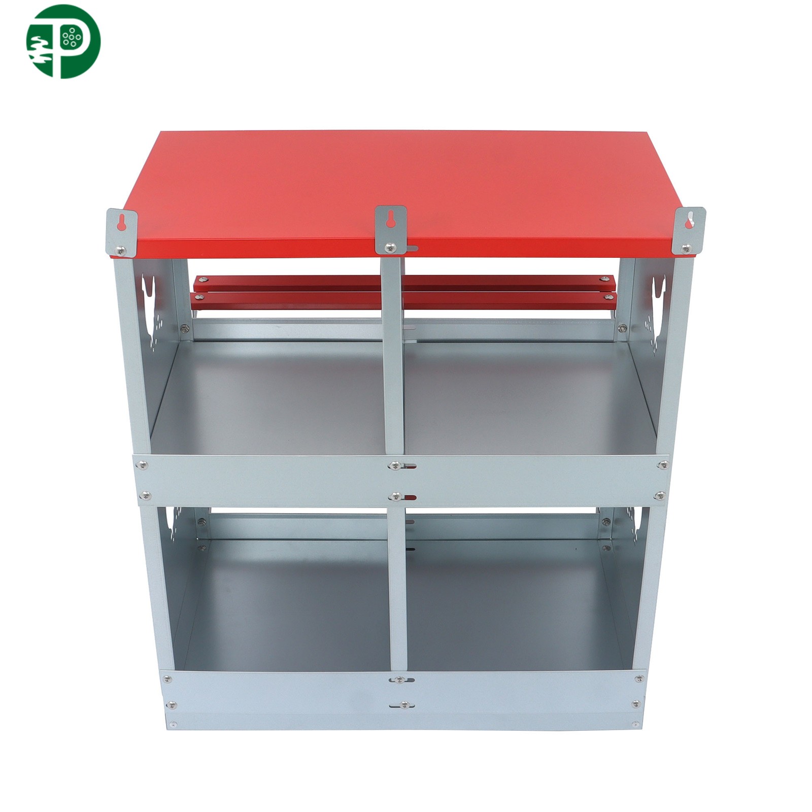 Metal Poultry Nest Box Chicken Nesting Boxes 4 Compartment For Hens Wall Mount
