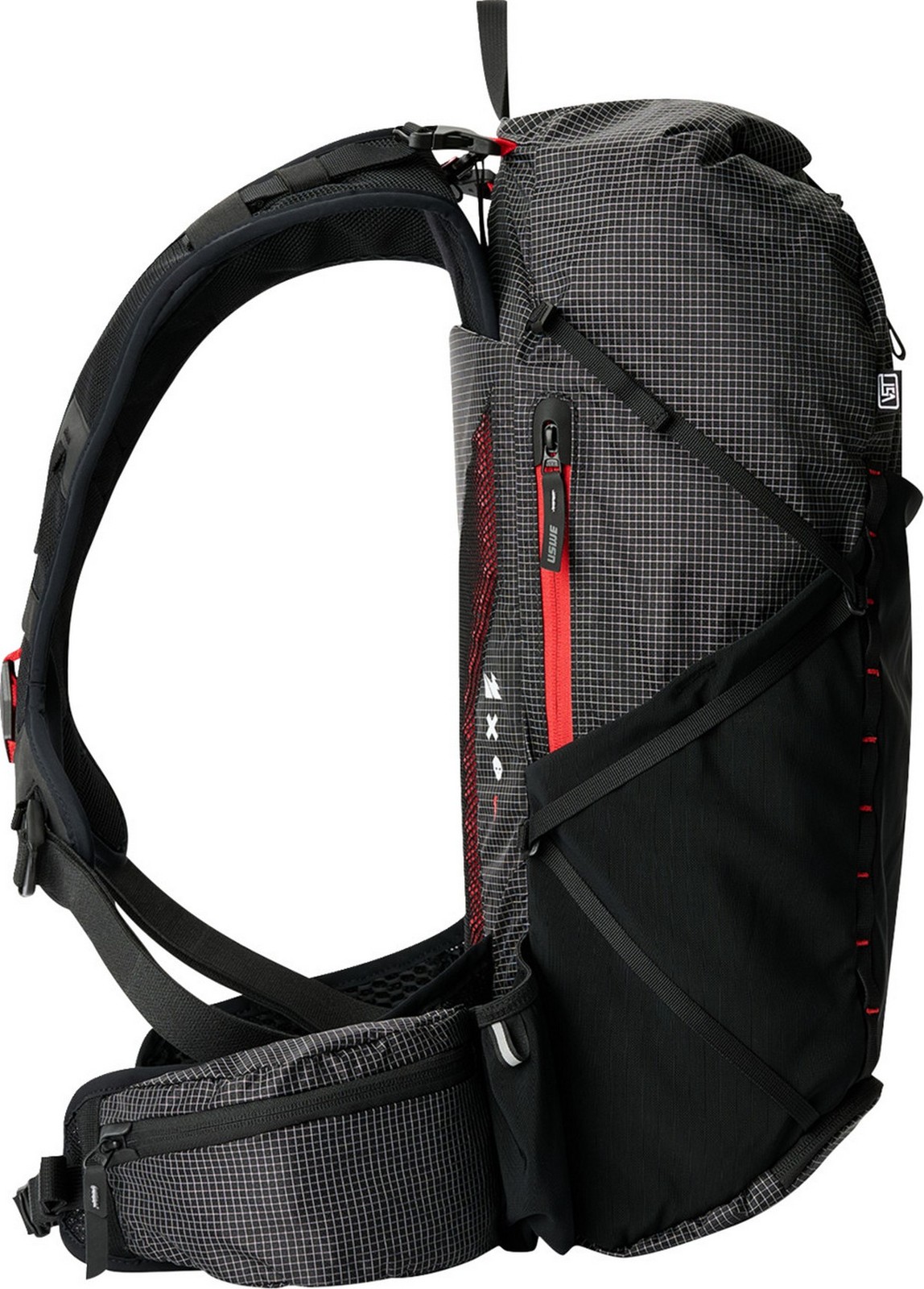 USWE 30L Daypack Rolltop Backpack Black