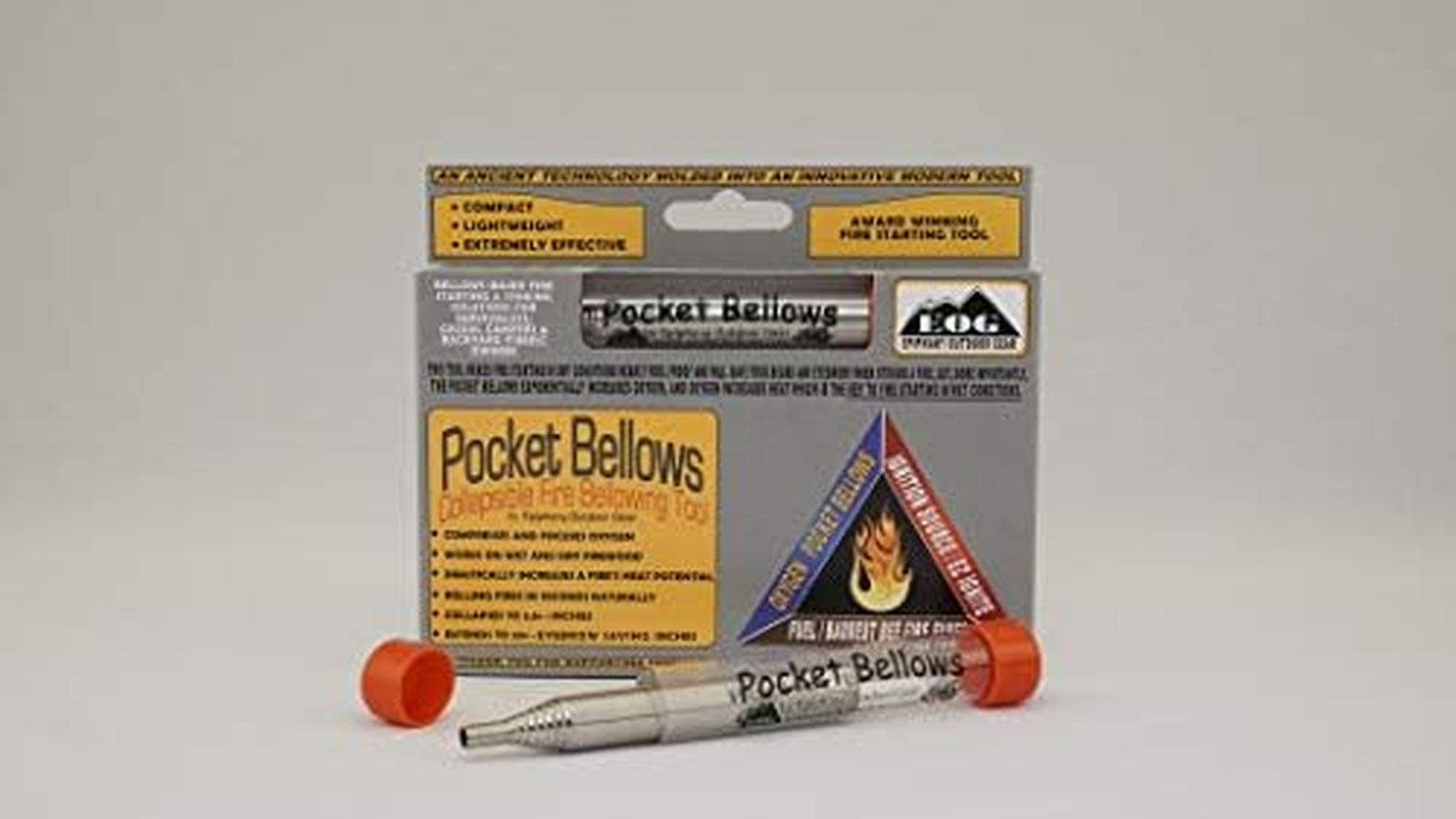 Pocket Bellows - Weatherproof Collapsible Fire Bellowing Tool for Starting Fire-
