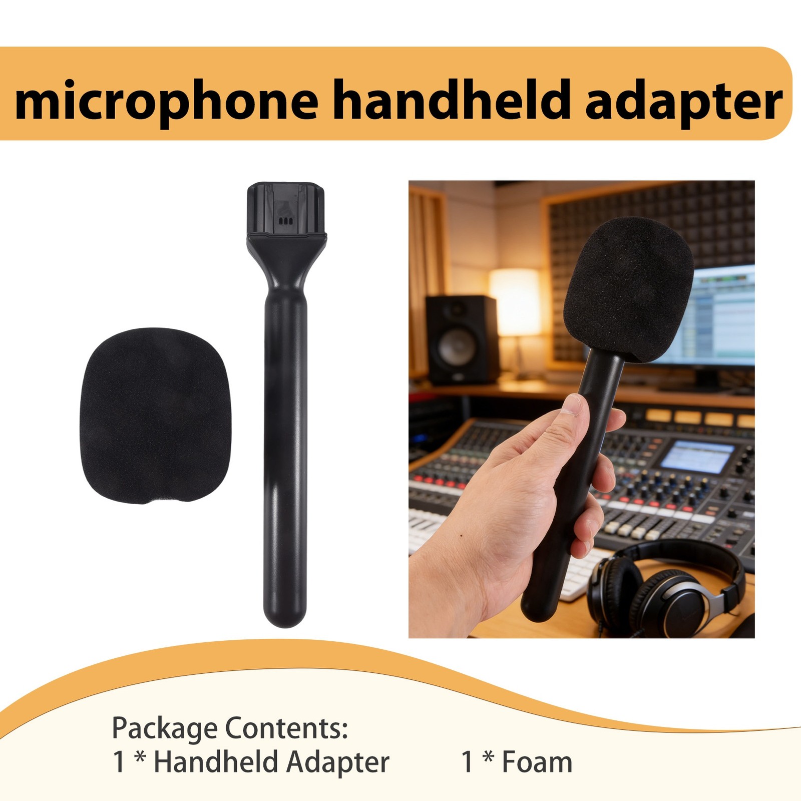 Interview Microphone Handheld Adapter for Go/GoII/ Mic//9476