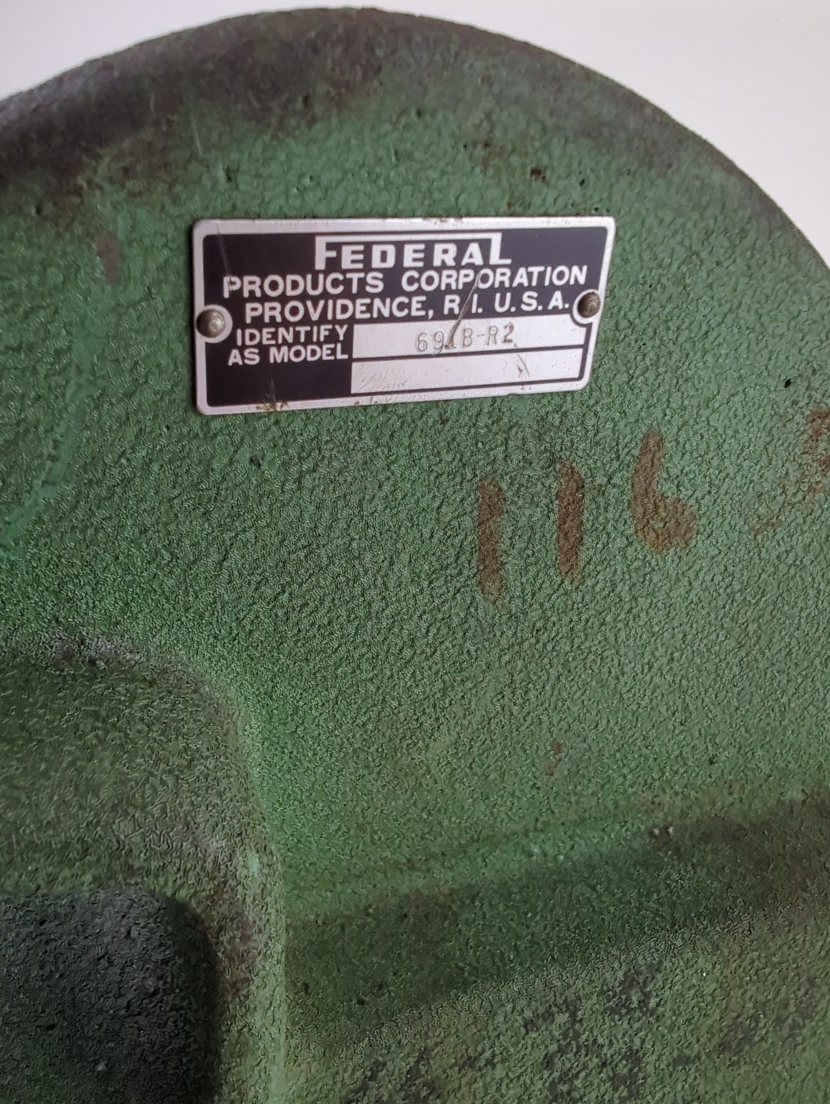 Federal 691B-R2 Thickness Gage Comparator Base Stand & Platten No Indicator