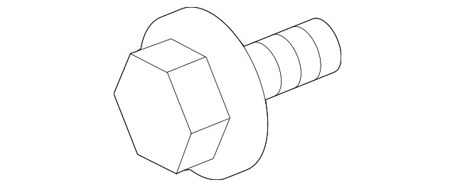 Genuine Nissan Engine Water Pump Pulley Bolt 081A8-6121A