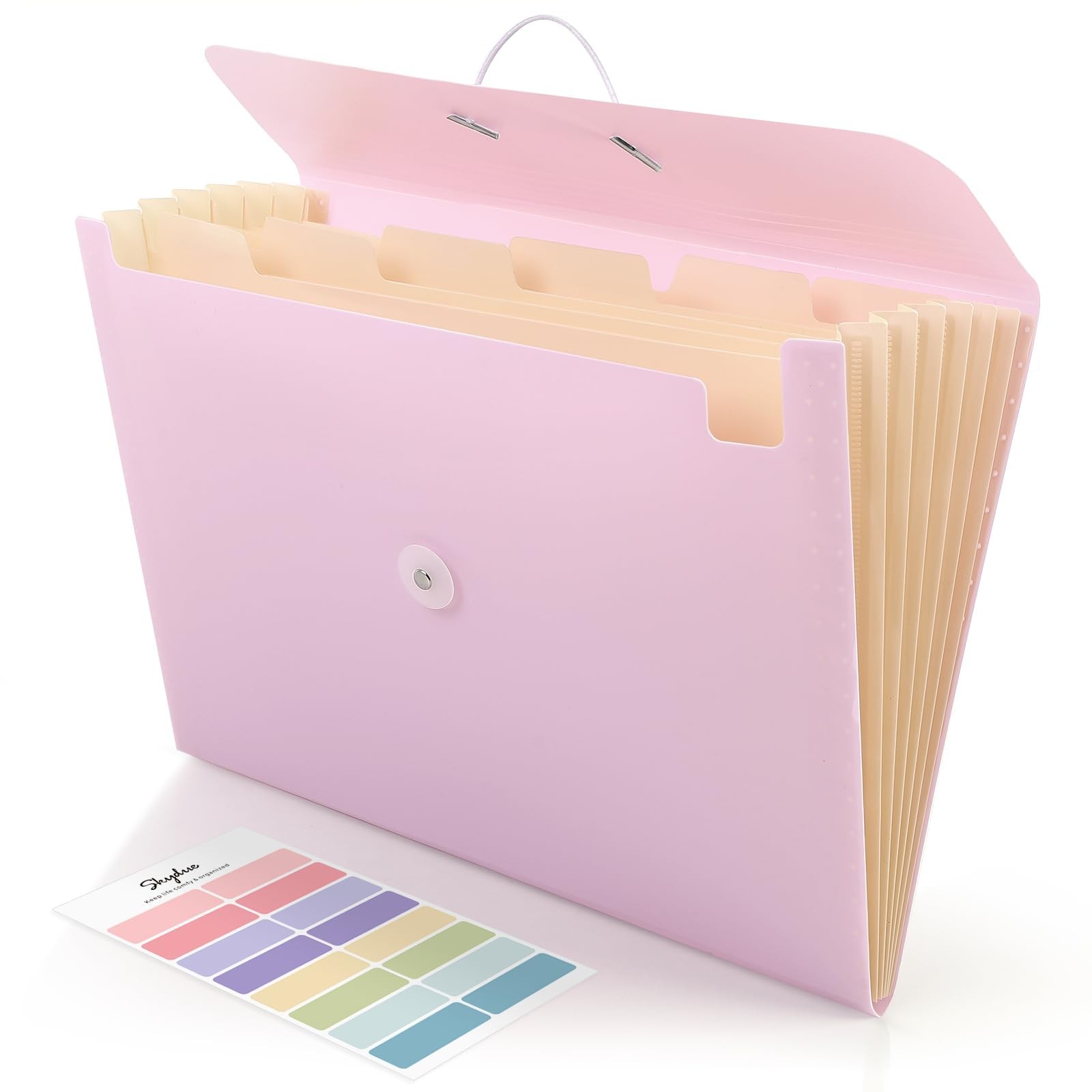 Accordion File Organizer, Expanding File Folder with 7 Pockets, Portable Rece...