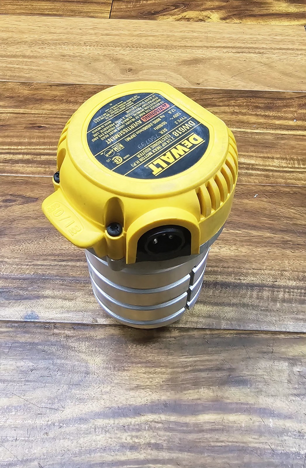Dewalt DW618 1/2" 2.25 HP Variable Speed Fixed Corded Router (POWER HEAD ONLY)