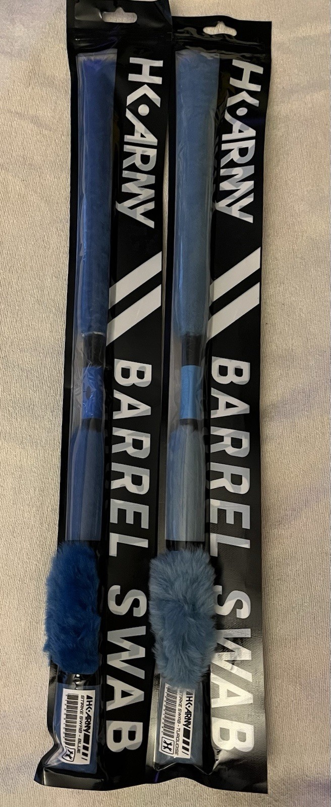 HK*Army Paintball Strike Barrel Swabs 1-Turquoise & 1-Blue