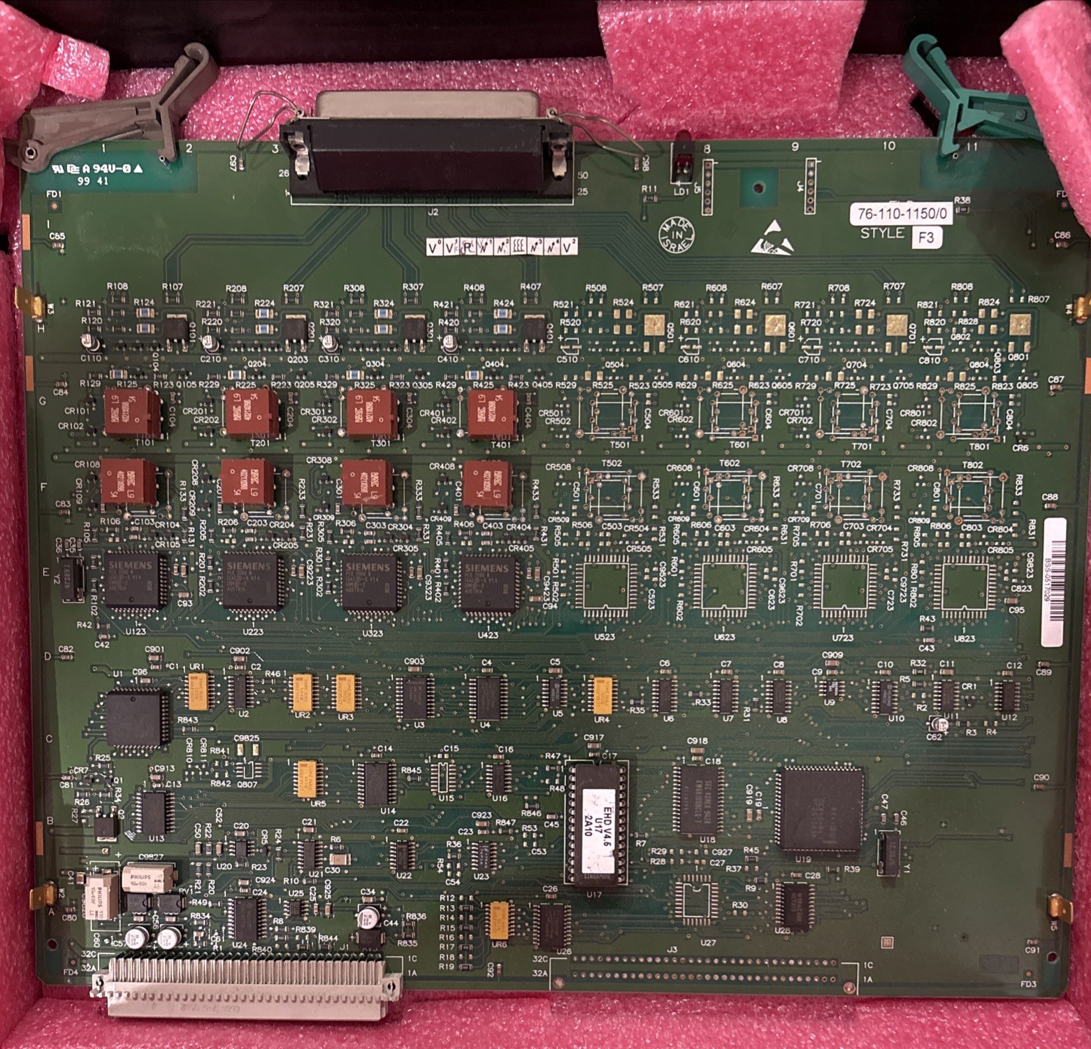 Telrad Circuit Board Card 76-110-1150/0 Style F3 EHD For Parts Only