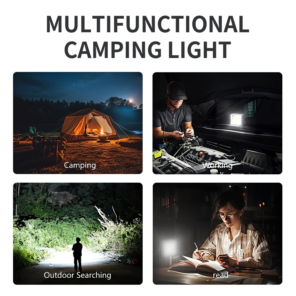 LED Camping Lantern Rechargeable Camping Lights for Power Outages, Emergency