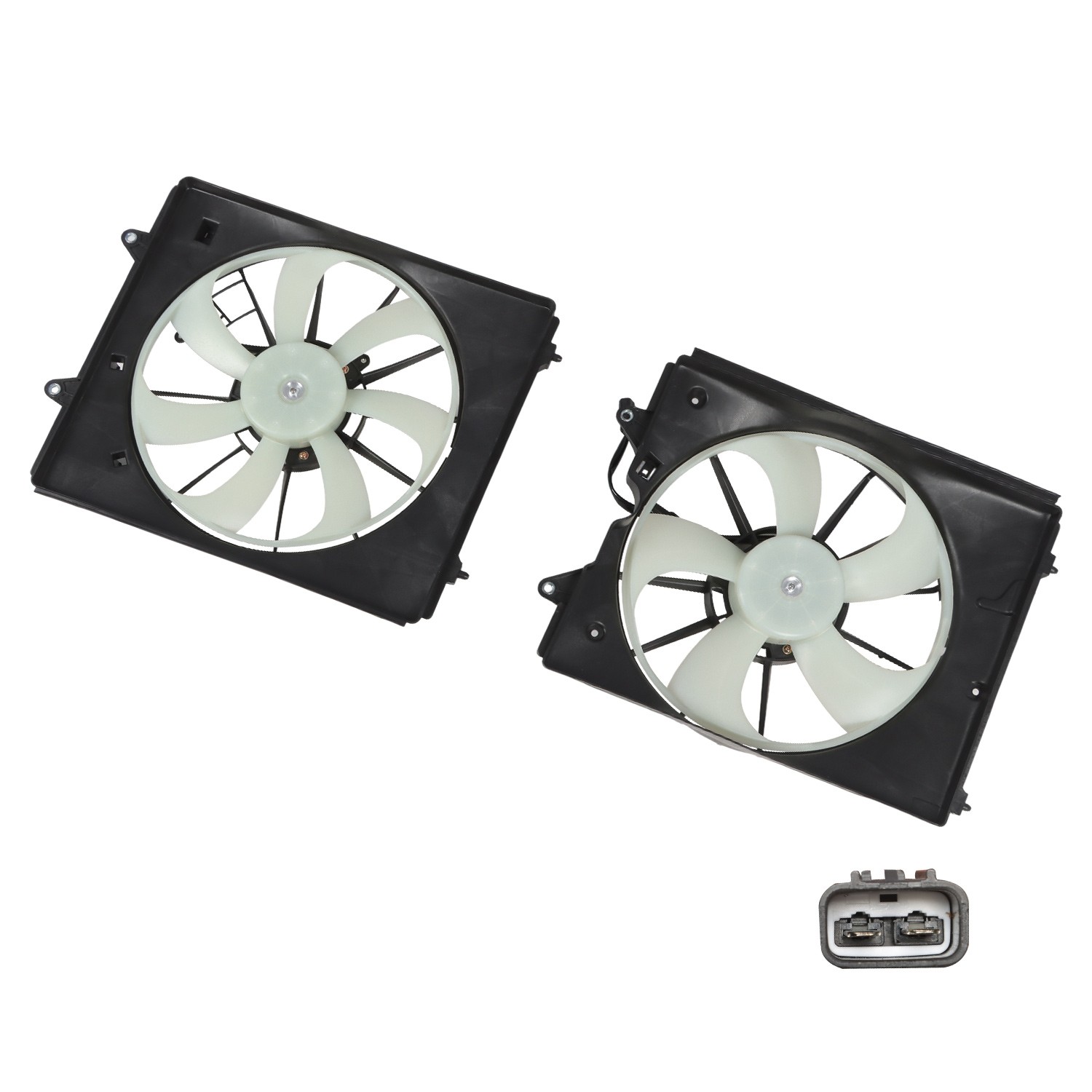 Radiator Cooling Fan Set For 2011-2016 Honda Odyssey with AC Condenser Fan