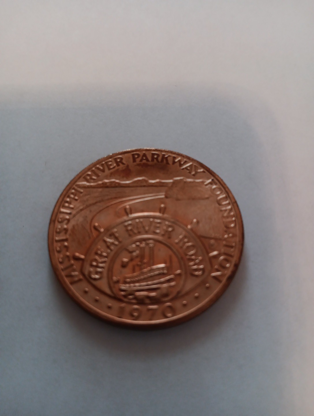 1970 Mississippi Parkway Foundation Token Canada To The Gulf #01