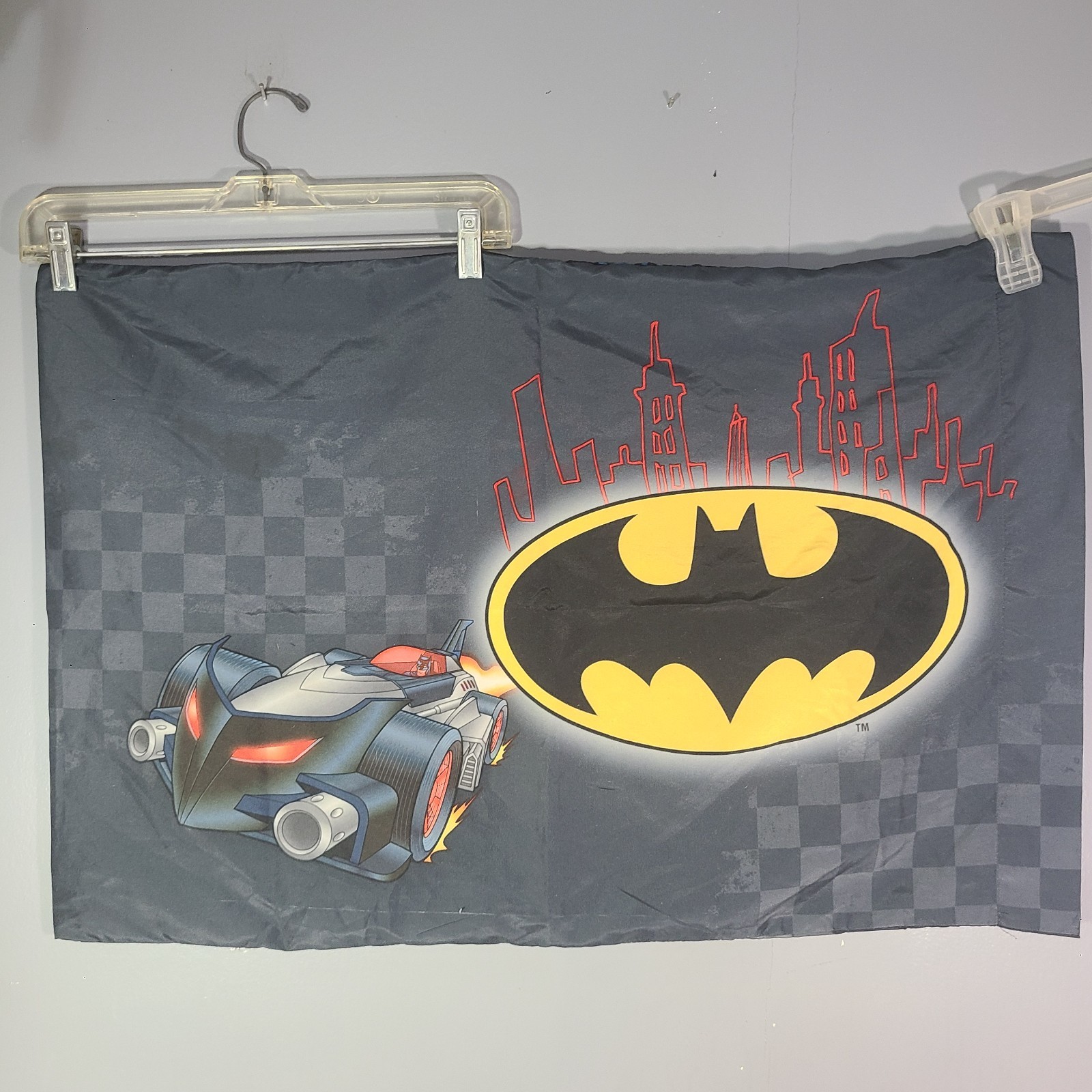 VTG Batman Two Sided Pillow Case Measures 30" x 20"