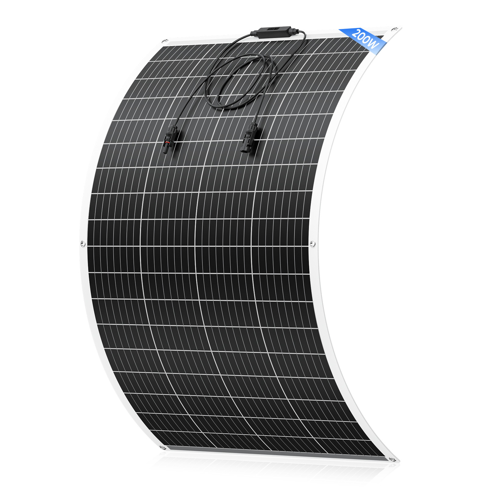 200W 12V Monocrystalline Solar Panel Charger Home RV Car Off Grid Battery Camper