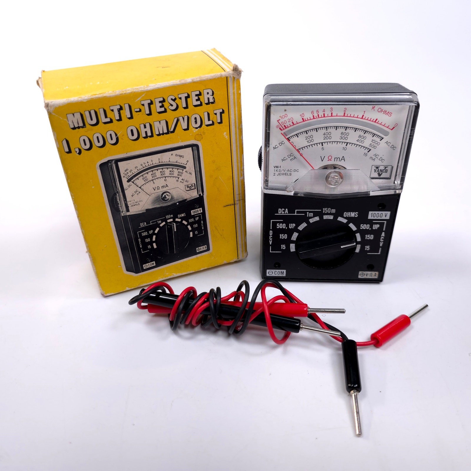 Vintage Vanco 1,000 OHM/Volt Multi Tester VM-1 Works