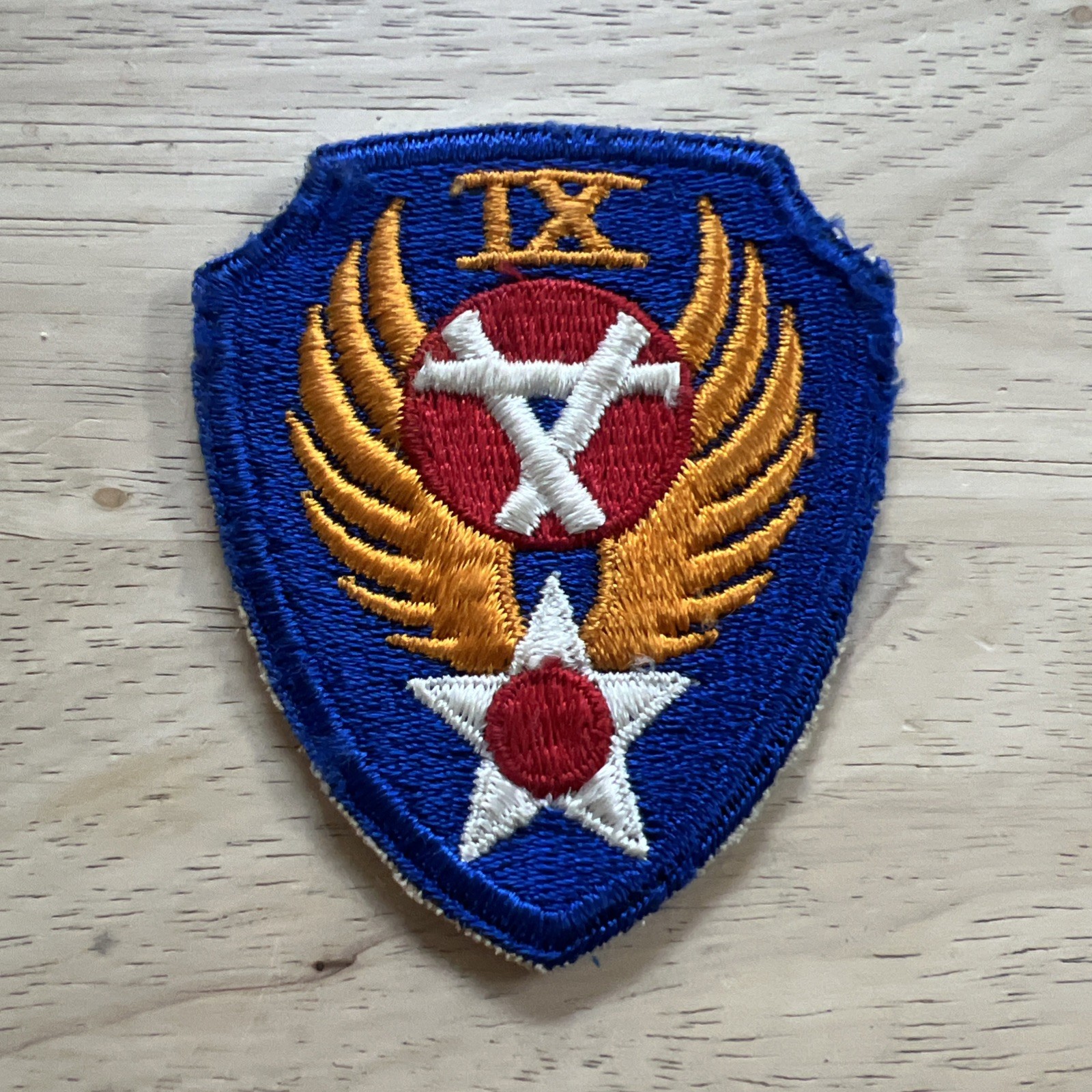WW2 US Army Air Force 9th Engineer Command Cut Edge SSI Patch AAF No Glow