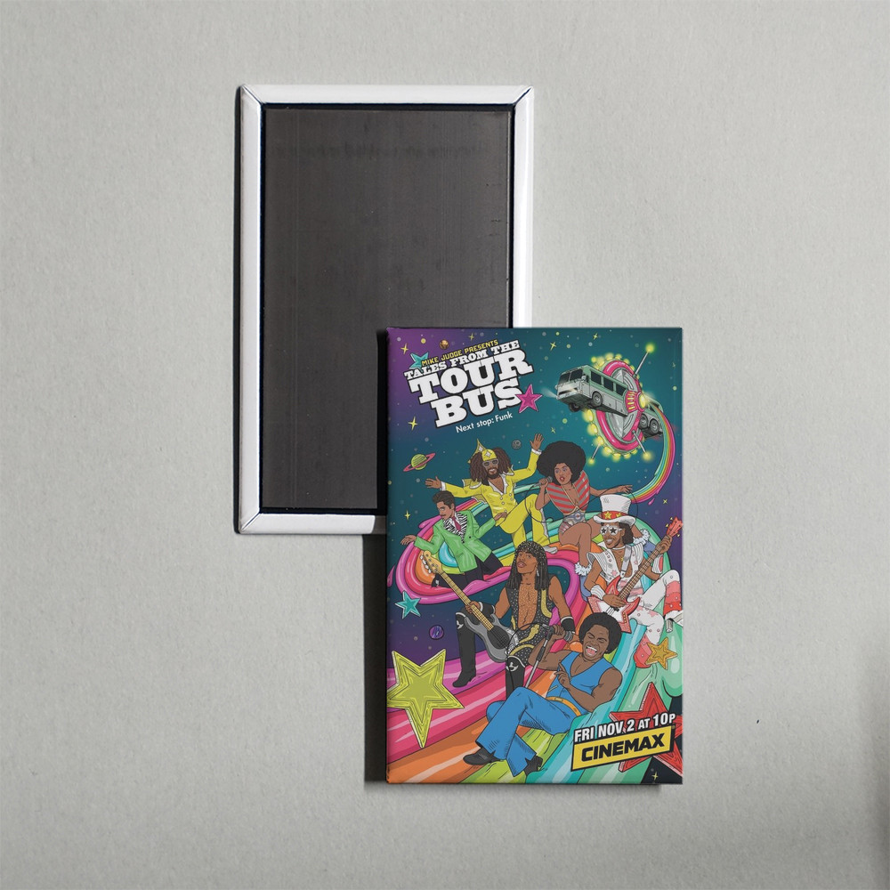 Mike Judge Presents Tales From the Tour Bus Mini TV Show Poster Fridge Magnet