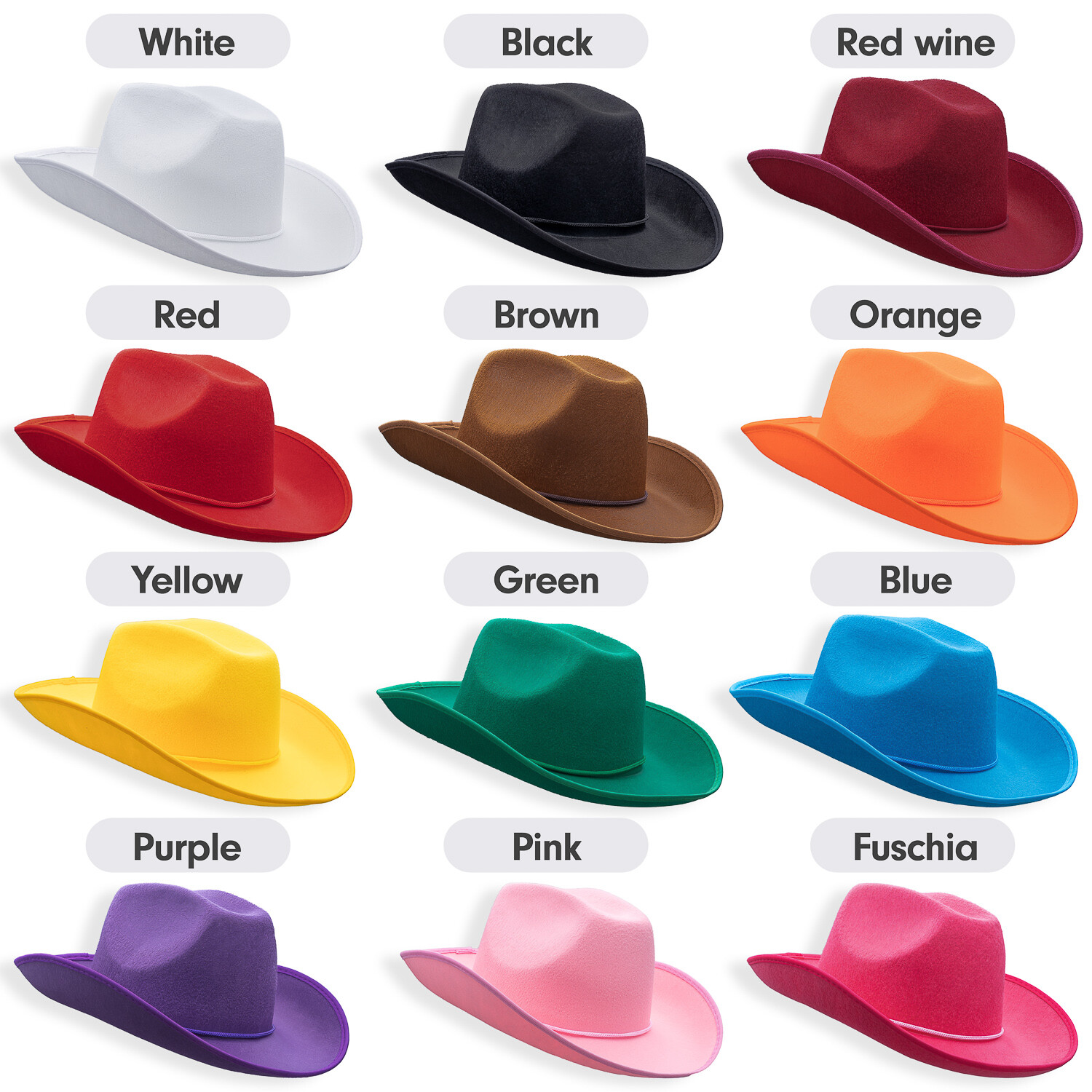 Adult Plain Cowboy Hat, Summer Hat, Western Bachelorette Party, Cowgirl Hat,