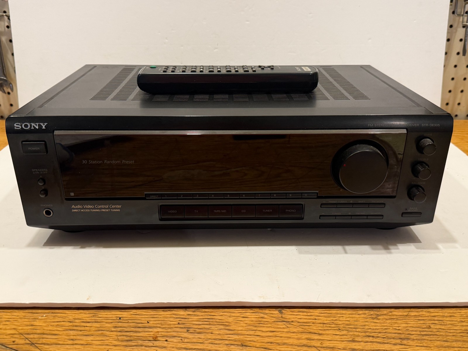 Sony STR-DE305 100W Stereo Receiver Bundle OEM RM-U264 Remote Tested Working