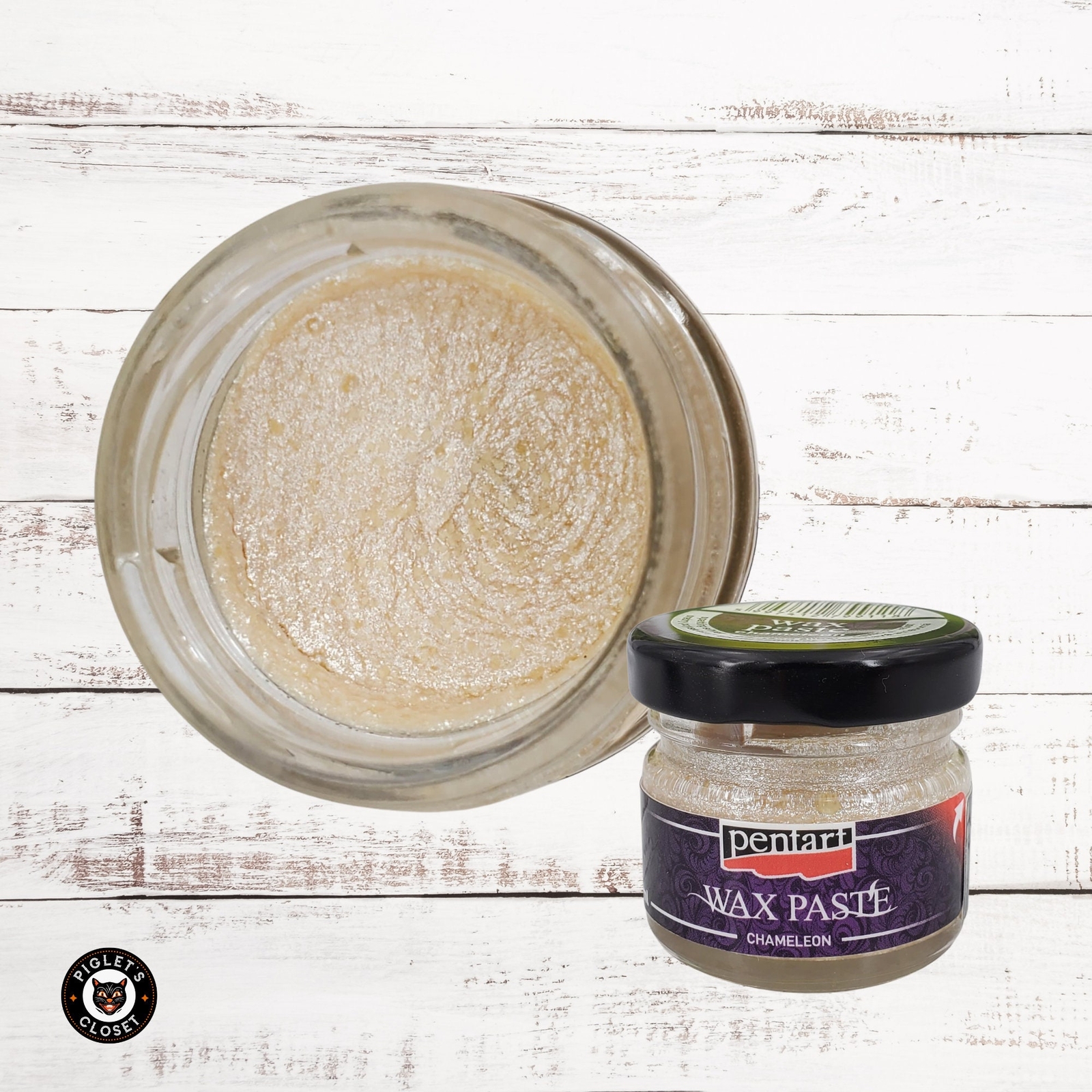 Sparkling Silver | Chameleon Wax Paste | Pentart Gilding Wax Metallic