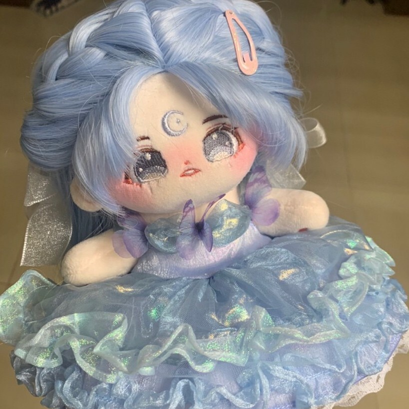 Handmade The Princess 20cm Doll Clothes Clothing Blue Skirt Outfit Dress Up Gift