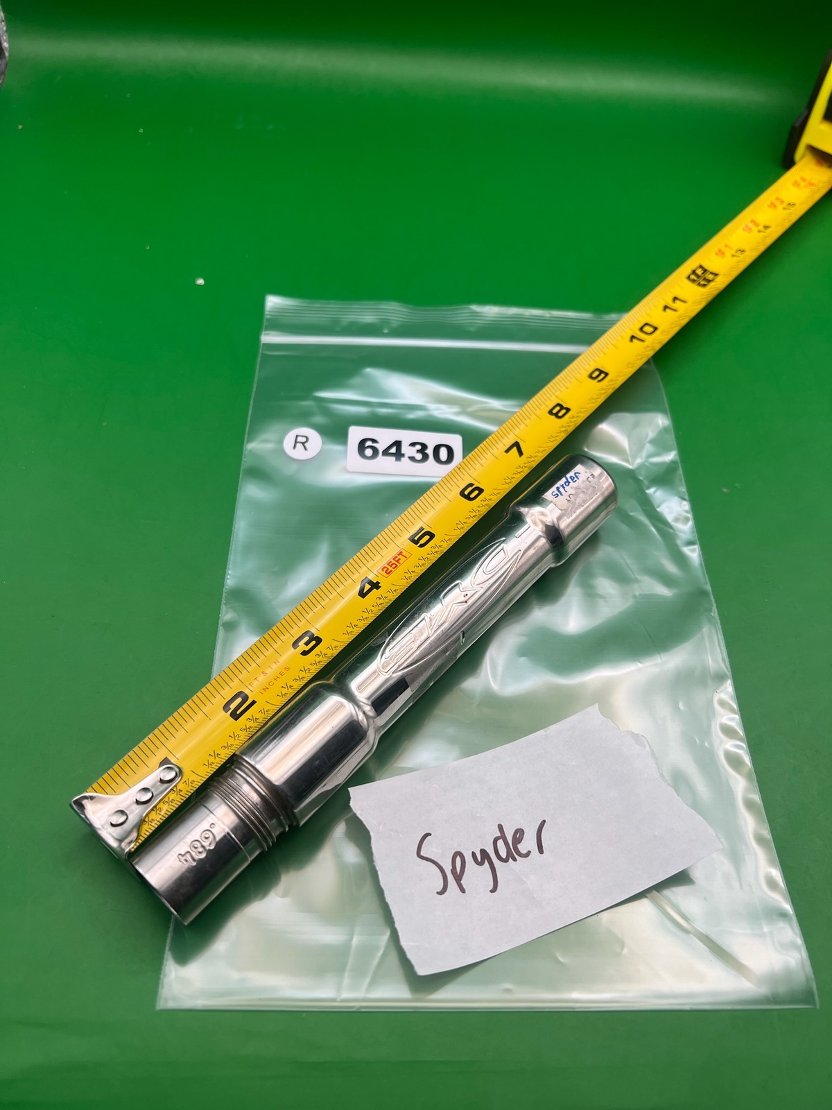 Dye Ultralite Spyder Barrel Back Silver .684