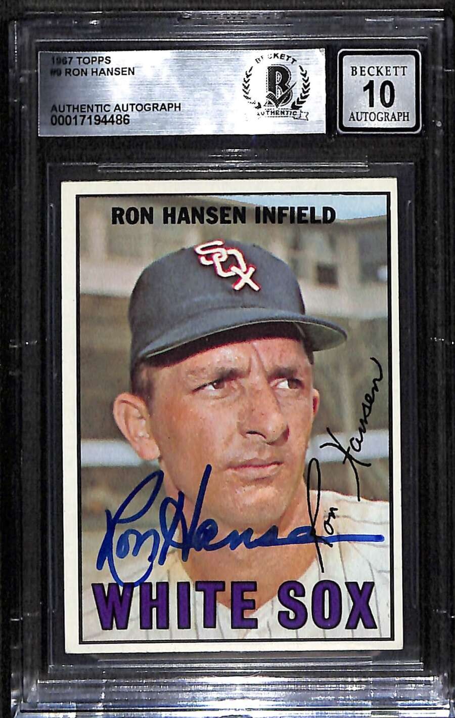1967 Topps 9 Ron Hansen  BGS Auto 10 Autographed BVG Authentic C92799