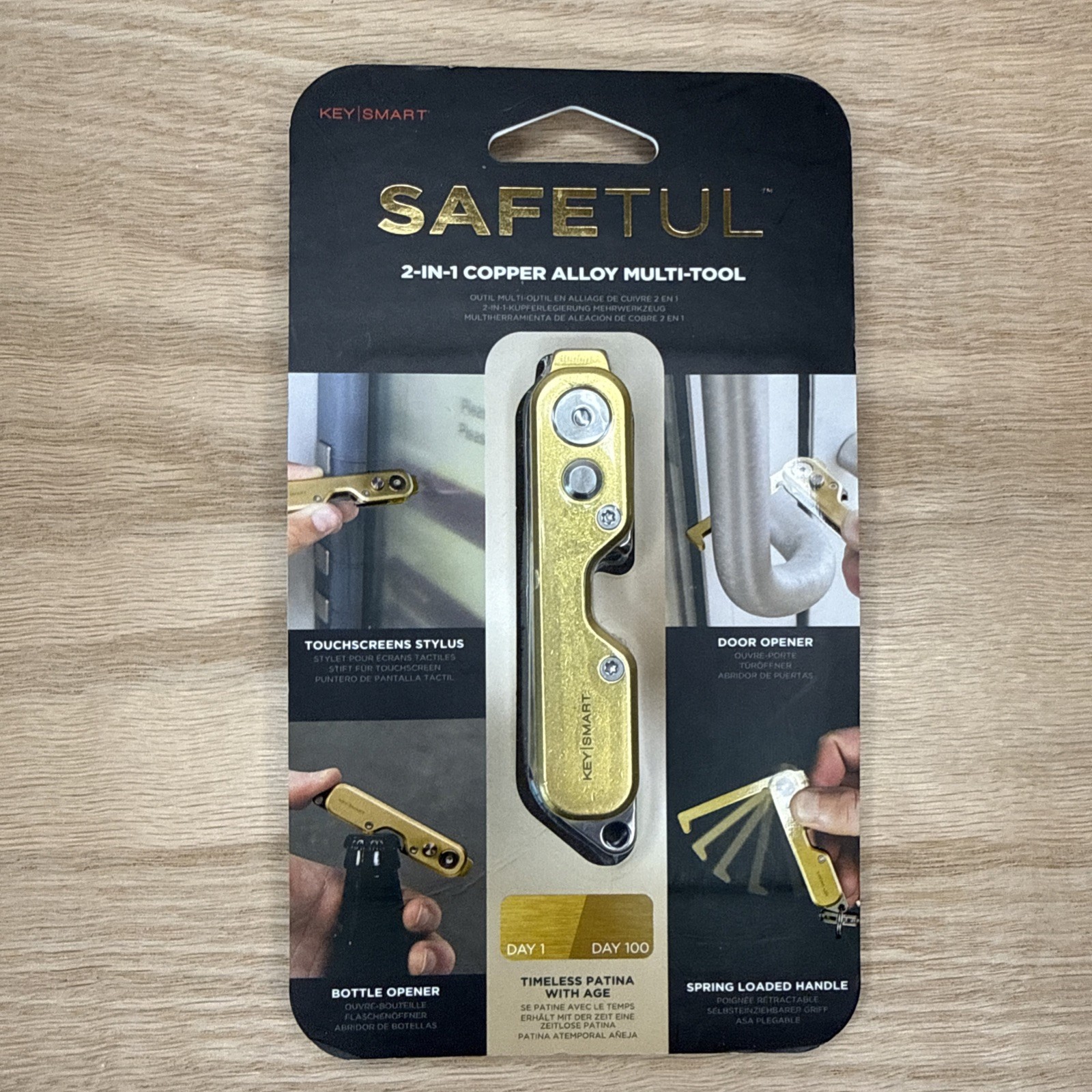 KeySmart SafeTul 2-in-1 Copper Alloy Multi-Tool (NEW)