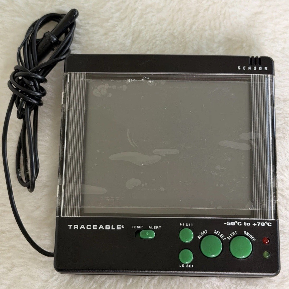 Traceable Digital Indoor/Outdoor Thermometer w/ Remote Probe Alarm -50°C to +70°