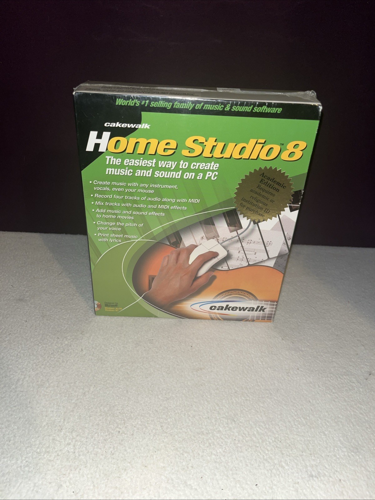 Cakewalk Home Studio 8 NEW in BIG SEALED Windows 95 Windows NT Cd Rom