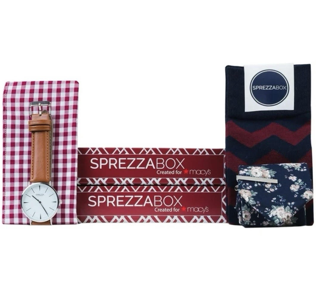 SprezzaBox Men’s Millennial Set Neck Tie Set, Multicolored, One Size, MSRP $45