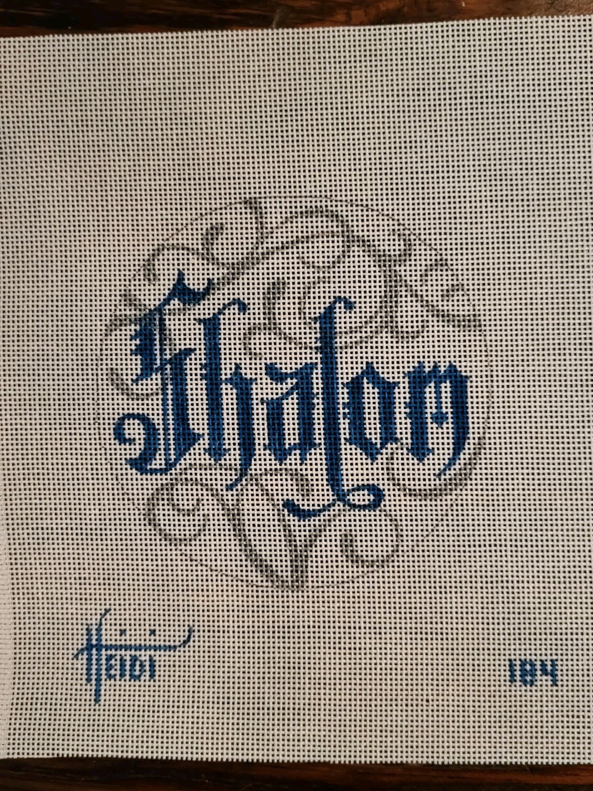 Shalom Filigree Needlepoint Canvas By Heidi Stanley Designs