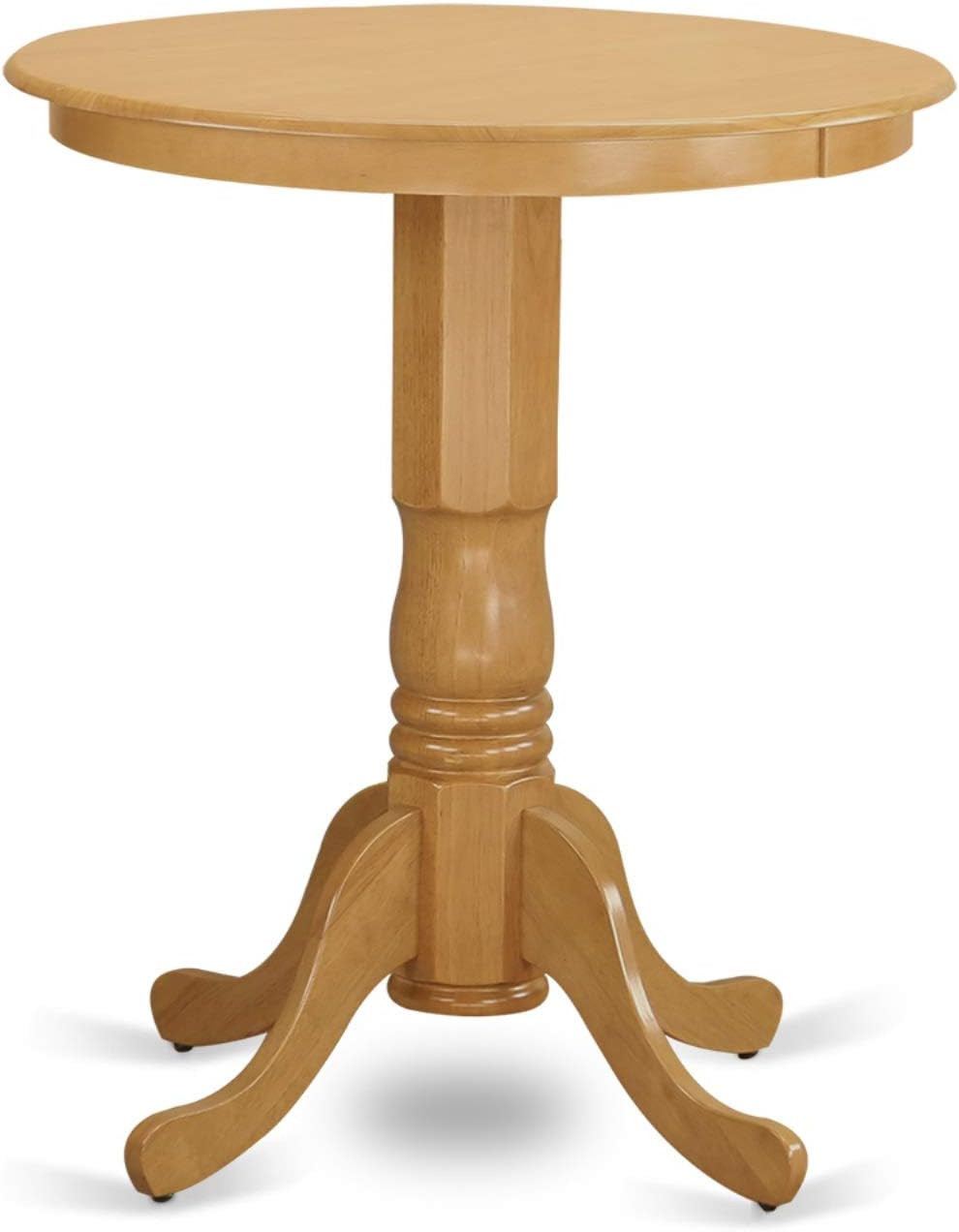 EDCF5-OAK-C 5 Piece Counter Height Dining Set Includes a round Kitchen Table wit
