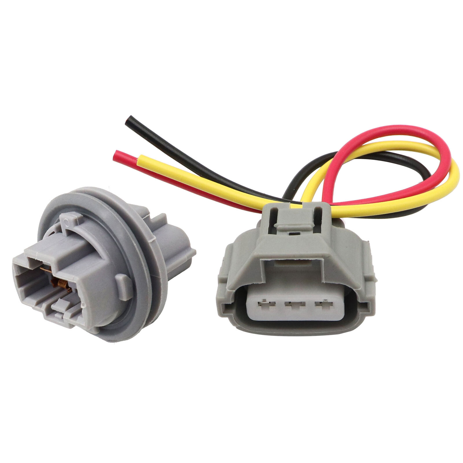 Front Turn Signal Light Connector Plug Wire Harness + Bulb Socket for Toyota