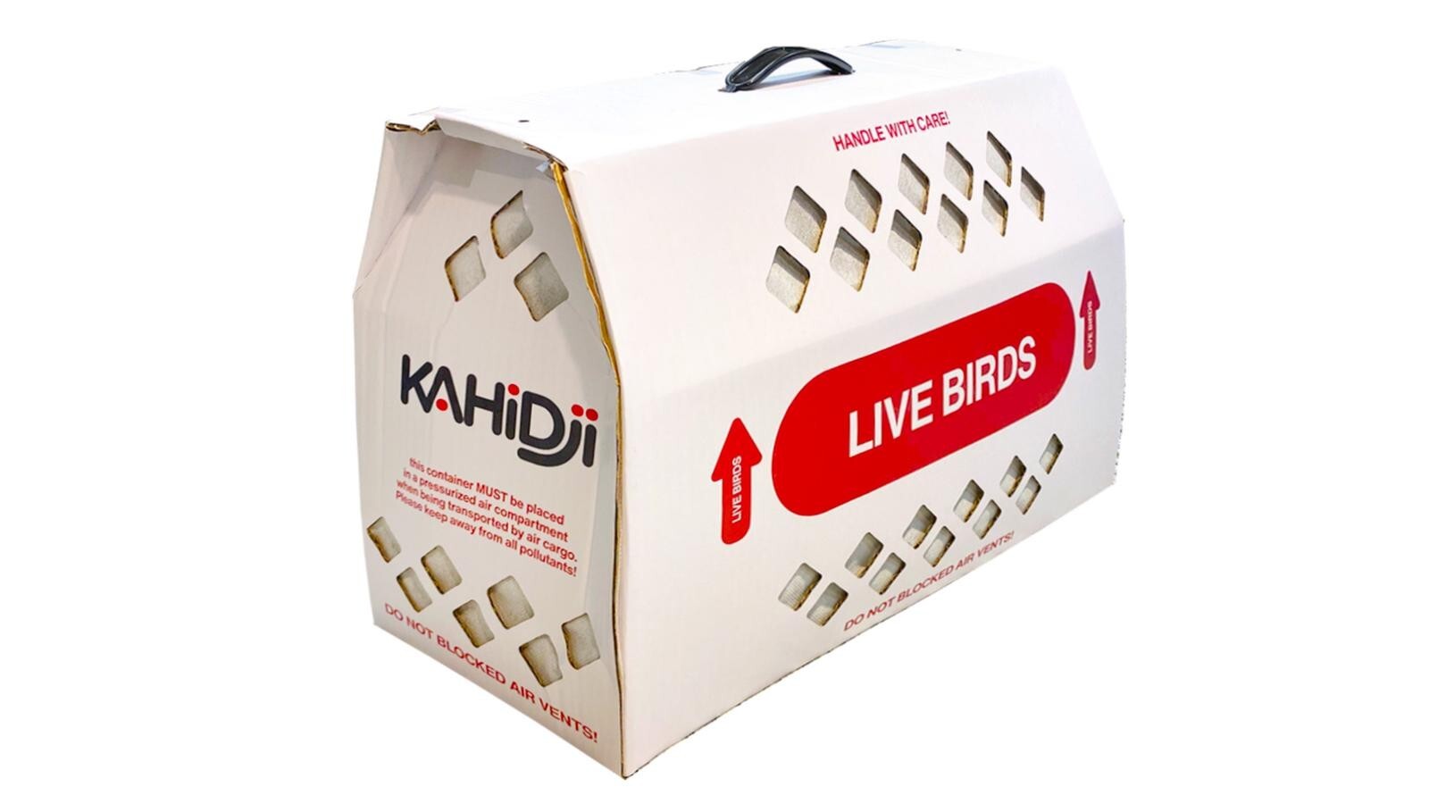 Live Bird Shipping Boxes with Handle Less Expensive Size 18"x 8" x 12" - 2 boxes