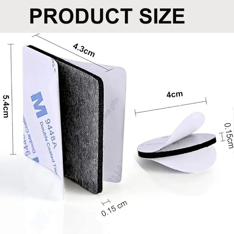 10Pcs Self Adhesive Hook & Loop Tape Fastener