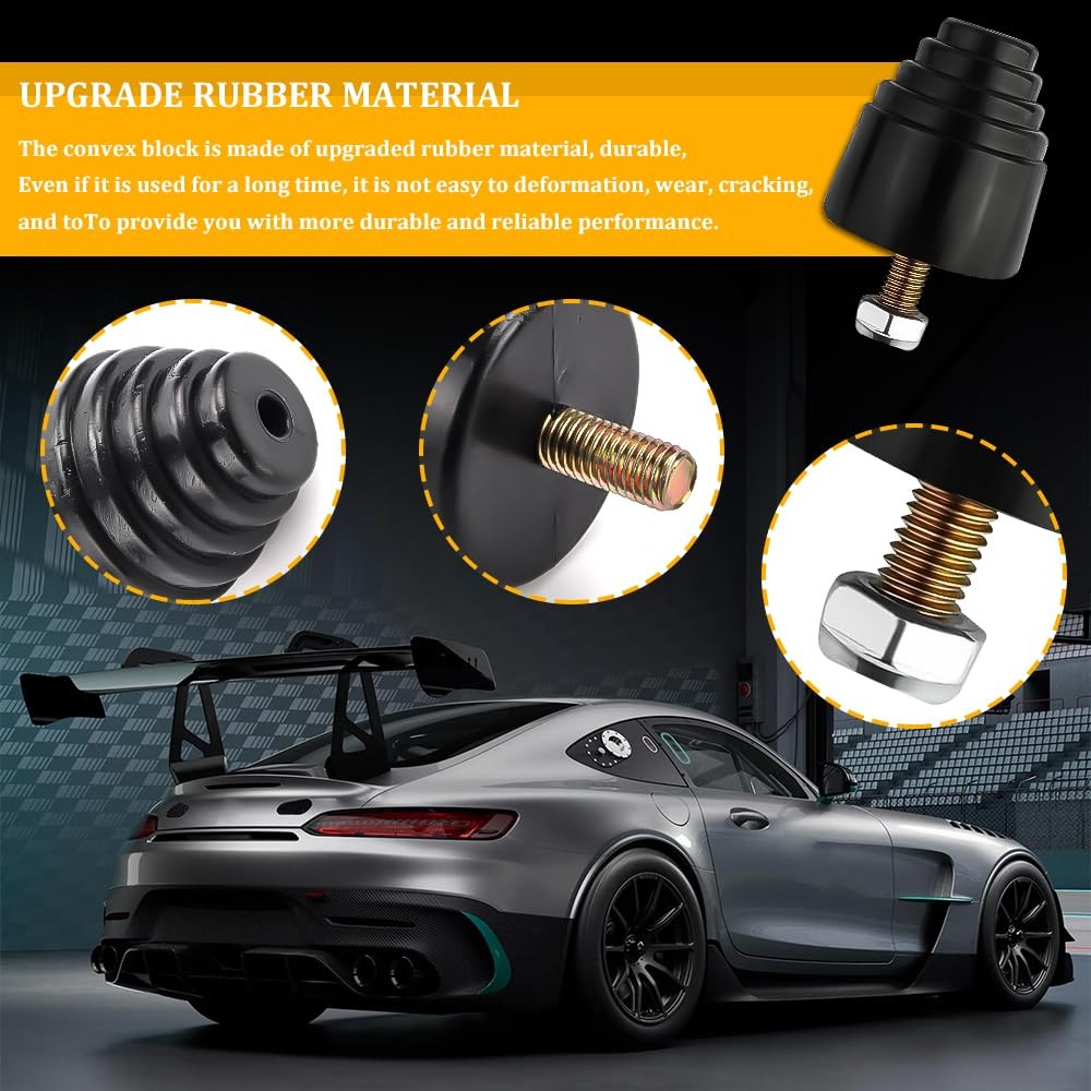 2PCS Suspension Bump Stop, Rear Leaf Spring Bumpers, Bump Stops Kit with Nuts