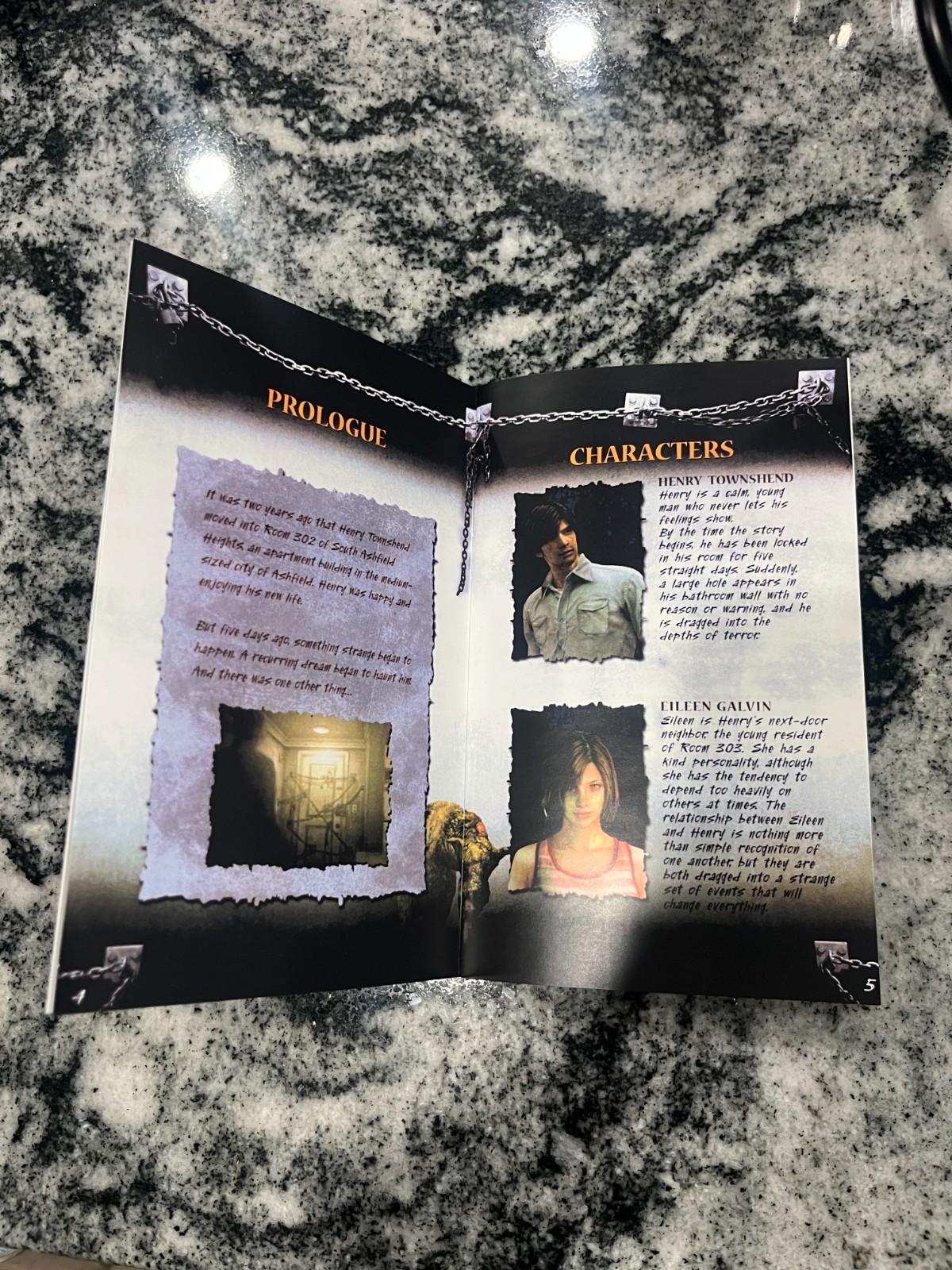 Replacement Manual for - Silent Hill 4 - Sony PS2 Instruction Booklet