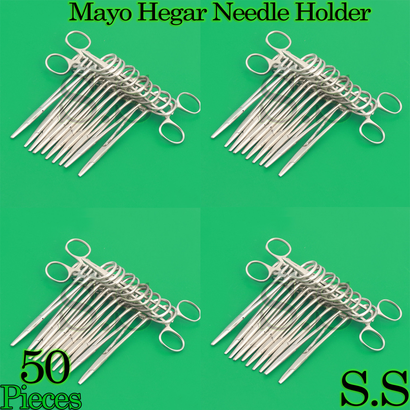 50 Mayo Hegar Needle Holder 5.5" Surgical Instruments